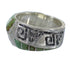 Southwest Sterling Silver Water Wave Turquoise Jewelry Ring Size 5-1/2 AX83804